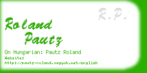 roland pautz business card